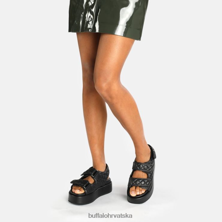 crno Buffalo noa poplun sandale s platformom veganske |sandale TDD6T786